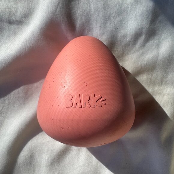 NWOT Bark Box EASTER FUNDAY EGG Chew Dog Toy, Super Chewer, Pink, Size M-L - Picture 2 of 5